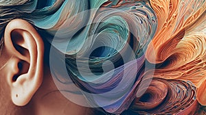 Alzheimer and dementia abstract image