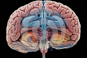 Alzheimer disease dementia of amyloid plaques, neurofibrillary in brain, cognitive decline, memory loss, atrophy in hippocampus photo