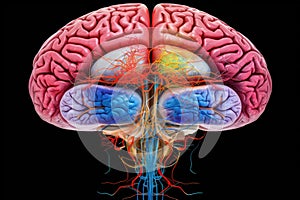 Alzheimer disease dementia of amyloid plaques, neurofibrillary in brain, cognitive decline, memory loss, atrophy in hippocampus photo