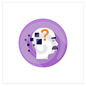 Alzheimer disease flat icon