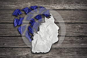 Alzheimer patient medical mental health care concept