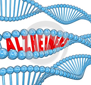 Alzheimer's Disease DNA Strand Medical Research Cure