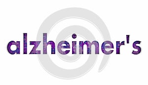 Alzheimer`s Disease Puzzle Pieces