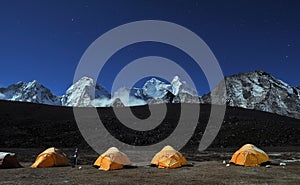 Ama Dablam base camp photo