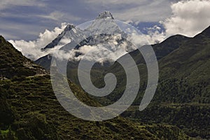 Ama Dablam - Khumbu Valley from Himalaya. Nepal photo