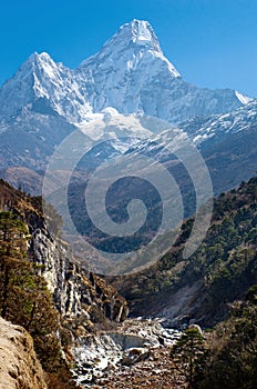 Ama Dablam massif , Nepal Himalayas