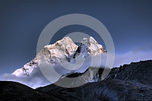 Ama Dablam. mountain in the Himalayas, Nepal photo