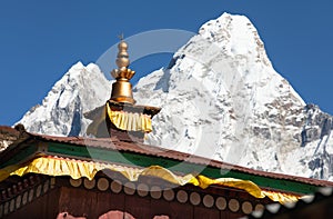 Ama Dablam from pangboche monastery