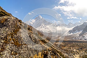 Ama Dablam summit in Himalayas Nepal