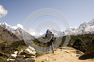 Ama Dablam Trekker - Nepal