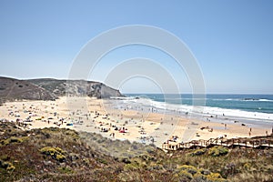 Amado beach in Portugal photo