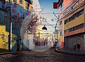 Amadora, Lisboa, Portugal. Generative AI.