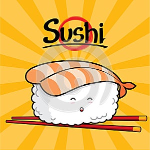 Amaebi Sushi cartoon