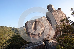 Amah Rock in Lion Rock country park, Hong Kong