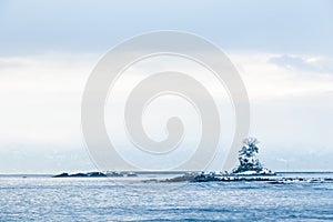 Amaharashi coast and Tateyama mountains