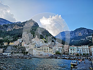 Amalfi cityview in Italie