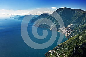 Amalfi coast from above. photo