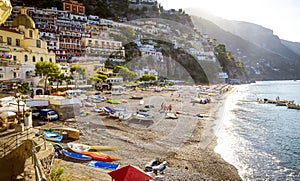 Amalfi Coast - Beach in Positano town