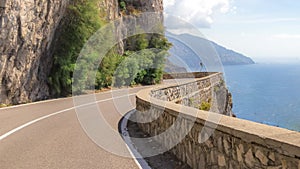 Amalfi Coast, Italy. Horizontal video.