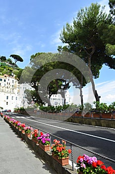 Amalfi coast in italy, italian town of amalfi, mediterranean town of amalfi, cloff town of amalfi in italy