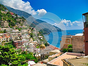 Amalfi Coast: View of Positano, Italy.