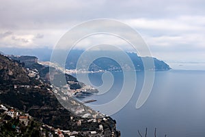 Amalfi - Scenic view on th Amalfi Coast in the Provice of Salerno in Campania, Italy