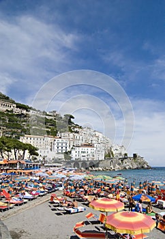 Amalfi, southern Italy, beach