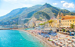 Amalfi town beach, Amalfi Coast, Italy