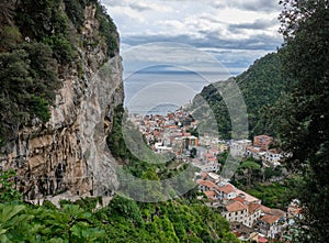 Amalfi viewed from the Ravello hiking path