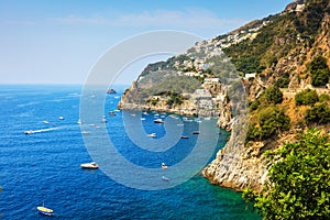 Amalfitan coast near Positano Italy