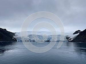 Amalia glacier In Antarctica