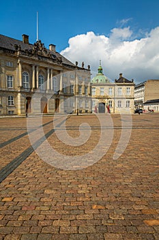 Amalienborg Palace home of the Danish Royal family, Copenhagen, Denmark