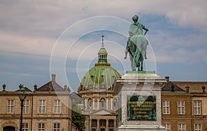 Amalienborg Palace home of the Danish Royal family, Copenhagen, Denmark