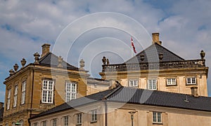 Amalienborg Palace home of the Danish Royal family, Copenhagen, Denmark