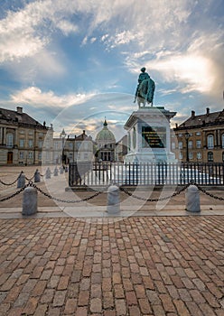 Amalienborg Palace home of the Danish Royal family, Copenhagen, Denmark