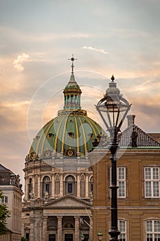 Amalienborg Palace home of the Danish Royal family, Copenhagen, Denmark