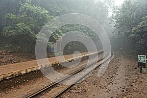 Aman Lodge railway station800.120 MSL Neral - Matheran Hill Railway in; Western Ghats.