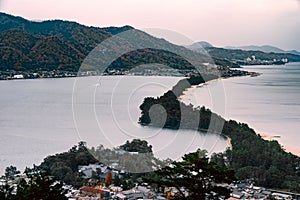 Amano hashidate in Kyoto, one of three best landscapes in Japan.