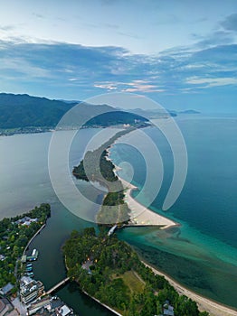 Amanohashidate, Kyoto, Japan Overlooking the Sandbar