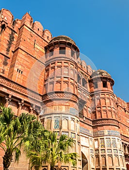 Amar Singh Gate of Agra Fort. UNESCO heritage site in India