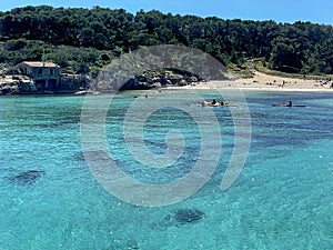 Amarador beach in Mondrago Natural Park on Mallorca