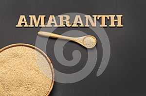 Amaranthus - Raw organic amaranth seed photo