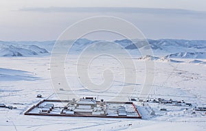 Amarbayasgalant monastery in Iven Valley near Selenge River at t