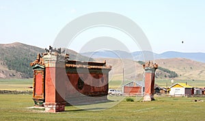 Amarbayasgalant Monastery in northern Mongolia.