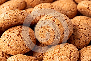 Amaretti biscuits background