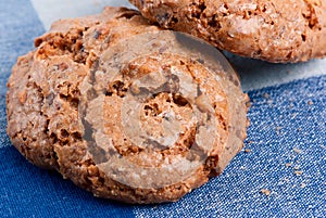 Amaretti biscuits over the table