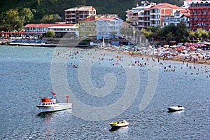 Amasra beach at Bartin in Turkey
