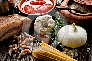 Amatriciana ingredients