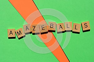Amazeballs, word as banner headline