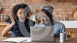 Amazed black spouses get super offer from web store online